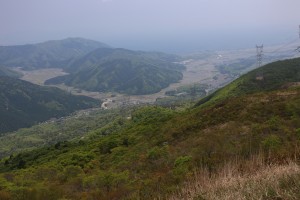 赤坂山山頂から琵琶湖を望む